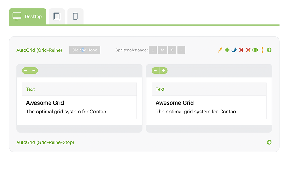 AutoGrid 4 für Contao