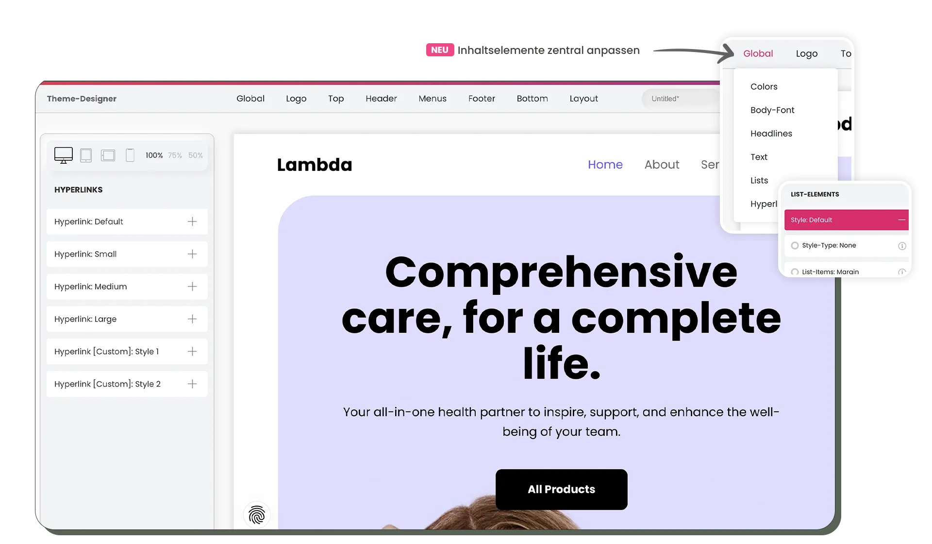 Contao Theme anpassen in Echtzeit im Frontend Contao Theme anpassen in Echtzeit im Frontend