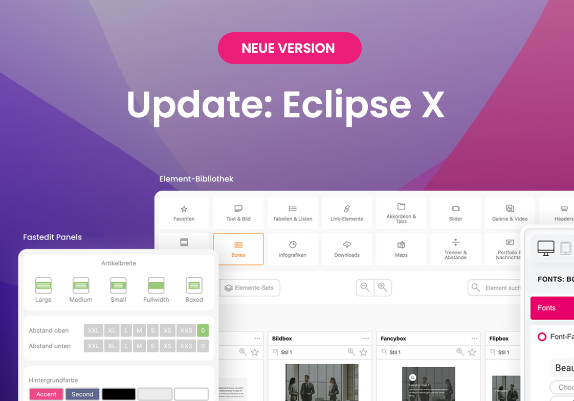 Neue Version des Contao Theme Eclipse X